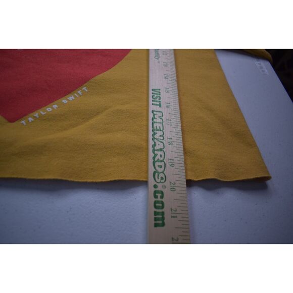 Taylor Swift To My Lover Cropped Crewneck Sweatshirt Mustard Yellow Heart Medium - Picture 6 of 6